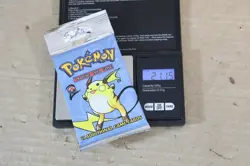 POKEMON BASE SET 2 BOOSTER PACK RAICHU FACTORY SEALED LONG CRIMP WOTC 2000 og - Image 1