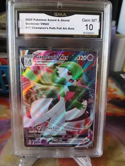 Gardevoir Vmax #17/73 Champions Path Full Art Pokemon GMA 10 Gem Mint - Image 1