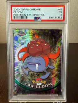 Pokemon 2000 Topps Chrome Gloom Spectra PSA 5 Excellent #44 - Image 1