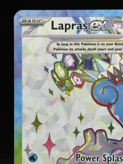 Pokemon Lapras ex 158/142 Stellar Crown Ultra Rare Full Art Holo NM - Image 3