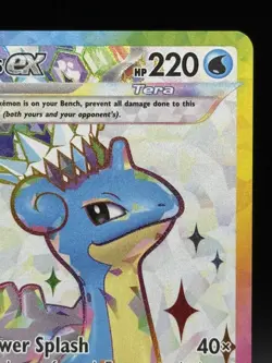 Pokemon Lapras ex 158/142 Stellar Crown Ultra Rare Full Art Holo NM - Image 4