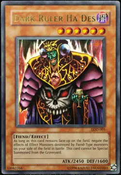 Yu-Gi-Oh! Dark Ruler Ha Des LOD-001 Ultra Rare [NM-M] American NA OG | EN 2004 - Image 1