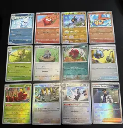 Poke Ball Pattern Mixed 12 Card Modern Era Lot Pokemon Cards - Image 1
