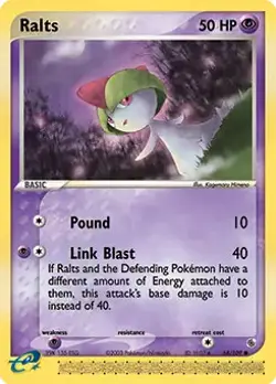 Ralts - 68/109 - Pokemon Ex Ruby & Sapphire Non-Holo Card MP - Image 1