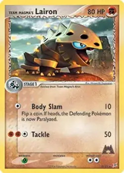 Team Magma's Lairon - 20/95 - Pokemon Ex Team Magma vs. Aqua Non-Holo Card MP - Image 1
