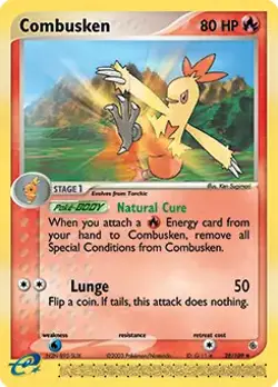 Combusken - 28/109 - Pokemon Ex Ruby & Sapphire Non-Holo Card LP - Image 1