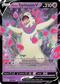 Hisuian Typhlosion V - 053/189 - Pokemon Astral Radiance Ultra Rare Card NM - Image 1