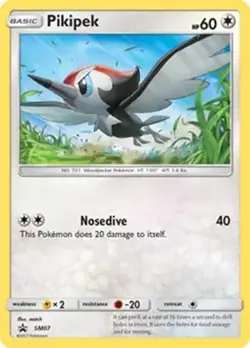 Pikipek - SM07 - Pokemon Sun & Moon Promo Holo Rare Card NM - Image 1