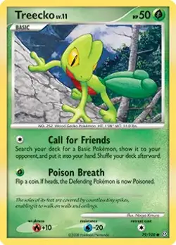 Treecko - 79/100 - Pokemon Stormfront Non-Holo Card NM - Image 1