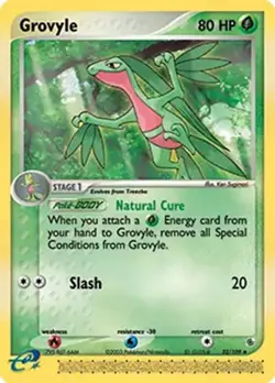 Grovyle - 32/109 - Pokemon Ex Ruby & Sapphire Non-Holo Card NM - Image 1