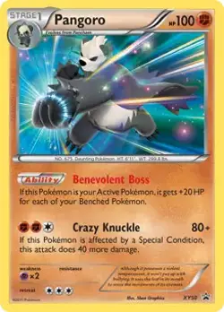 Pangoro - XY50 - Pokemon XY Promo Holo Rare Card NM - Image 1