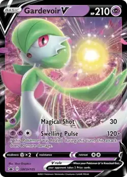 Gardevoir V - SWSH105 - Pokemon Sword & Shield Promo Ultra Rare Holo Card NM - Image 1
