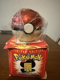 1999 Pokemon Charizard 23K Gold-Plated Trading Card Vintage Burger King Red Box - Image 1