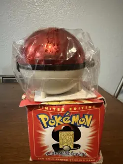 1999 Pokemon Charizard 23K Gold-Plated Trading Card Vintage Burger King Red Box - Image 5