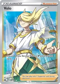 Volo - 196/196 - Pokemon Lost Origins Sword Shield Full Art Ultra Rare Card NM - Image 1