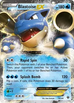 Blastoise EX - 29/146 - Pokemon XY Base Set Ultra Rare Card HP - Image 1