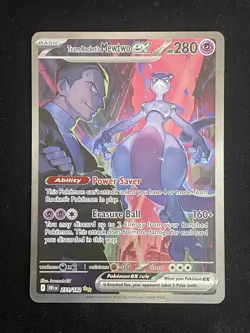 Team Rocket’s Mewtwo EX 231/182 SIR Destined Rivals English Pokemon Card - MINT - Image 1