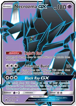 Necrozma GX - 134/147 - Pokemon Burning Shadows Sun Moon Full Art Rare Card LP - Image 1