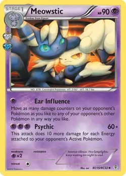 Meowstic - RC15/RC32 - Pokemon Generations Radiant Collection Uncommon Card NM - Image 1
