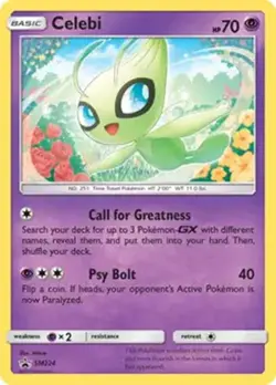 Celebi - SM224 - Pokemon Sun & Moon Promo Holo Rare Card NM - Image 1