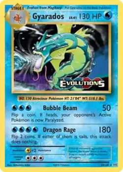 Gyarados - 34/108 - Pokemon Evolutions XY Holo Rare Card HP - Image 1