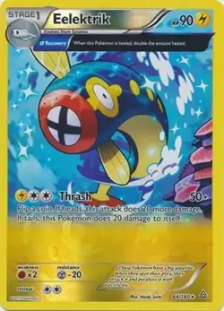 Eelektrik - 64/160 - Pokemon Primal Clash XY Reverse Holo Rare Card NM - Image 1