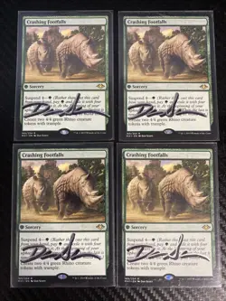 4x Crashing Footfalls Modern Horizons Regular - Signed By Artist - Image 1