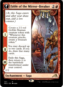 Fable of the Mirror-Breaker (Showcase) R Kamigawa: Neon Dynasty 357 NM - Image 1