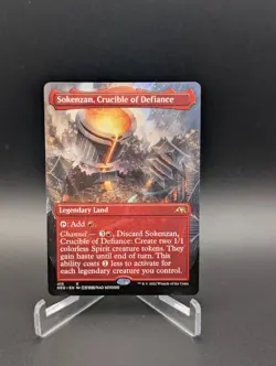 Sokenzan, Crucible of Defiance (Borderless) Kamigawa: Neon Dynasty Regular - Image 1