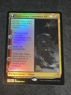 Hidetsugu Consumes All- Foil - Prerelease Promo - Neon Dynasty - Near Mint - MTG - Image 1
