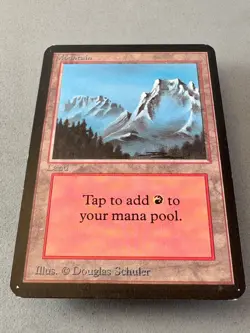 Mountain (B) Limited Edition Alpha MTG-MP Very good-Vintage Magic the Gathering - Image 3