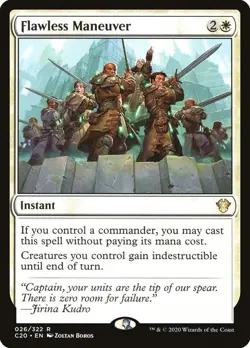 1x Flawless Maneuver NM-Mint, English Commander 2020 MTG Magic 026 - Image 1