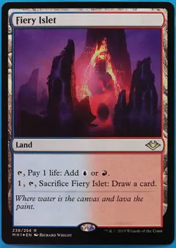 Fiery Islet FOIL Modern Horizons NM Land Rare MAGIC CARD (ID# 481538) ABUGames - Image 1