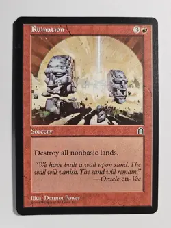 NM Ruination Stronghold Mtg Magic the Gathering - Image 1