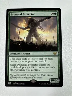 Primeval Protector - #124 Regular NM/MINT Commander: Kamigawa Neon Dynasty MTG - Image 1