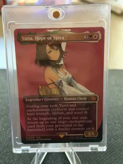 Yuna, Hope of Spira (Borderless) (Surge Foil) Final Fantasy Foil #254 - Image 2