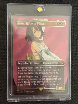 Yuna, Hope of Spira (Borderless) (Surge Foil) Final Fantasy Foil #254 - Image 3
