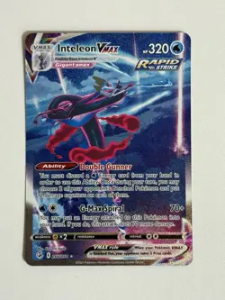 Pokemon TCG Inteleon VMAX 266/264 Alt. Art Secret Rare Swsh08: Fusion Strike - Image 1