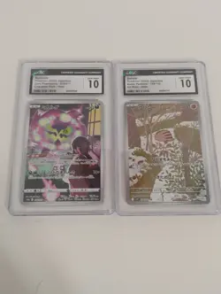 Pokemon Japanese Spiritbomb CHR/Swinub AR Rare CGC Graded Full Art Holo Cards - Image 1
