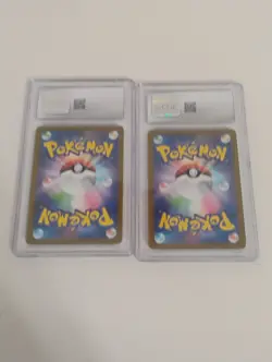 Pokemon Japanese Spiritbomb CHR/Swinub AR Rare CGC Graded Full Art Holo Cards - Image 4