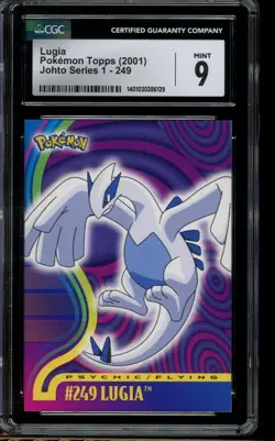 CGC 9 MINT Pokemon Lugia Topps Johto Series 1 Card 249 - Image 1