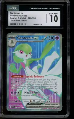 CGC 10 GEM MINT Pokemon Gardevoir ex Scarlet & Violet Ultra Rare Holo 228/198 - Image 1