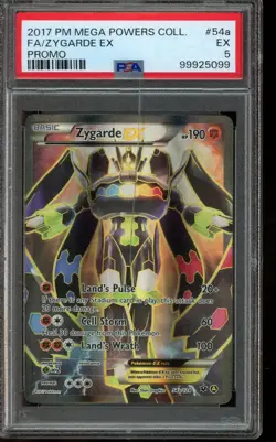 PSA 5 EX Pokemon Zygarde EX FA Mega Powers Coll. 54a - Image 1