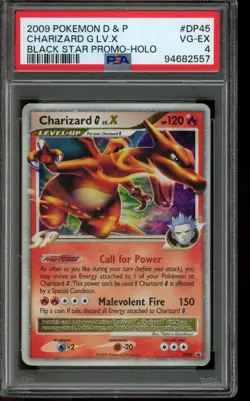 PSA 4 VG-EX Pokemon Charizard G LV.X Black Star Promo Holo DP45 - Image 1