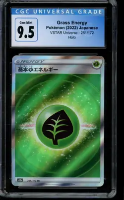 CGC 9.5 GEM MINT Pokemon Grass Energy VSTAR Universe Holo 251/172 Japanese - Image 1