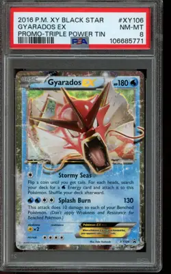 PSA 8 NM-MT Pokemon Gyarados EX XY Black Star Promo XY106 - Image 1