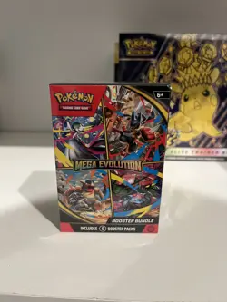 Pokemon TCG Mega Evolution Booster Bundle New Factory Sealed (6 Packs) - Image 1