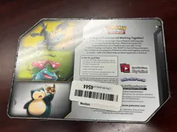 POKEMON TCG CELEBI & VENUSAUR GX TAG TEAM SEALED TIN - Image 2