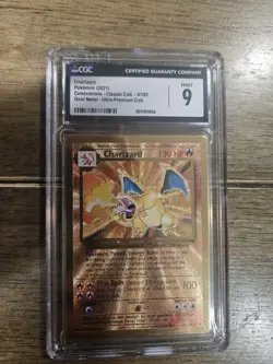 Charizard (Gold Metal) Pokemon Celebrations Ultra Premium Collection CGC 9 Mint - Image 3