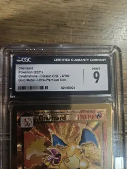 Charizard (Gold Metal) Pokemon Celebrations Ultra Premium Collection CGC 9 Mint - Image 4